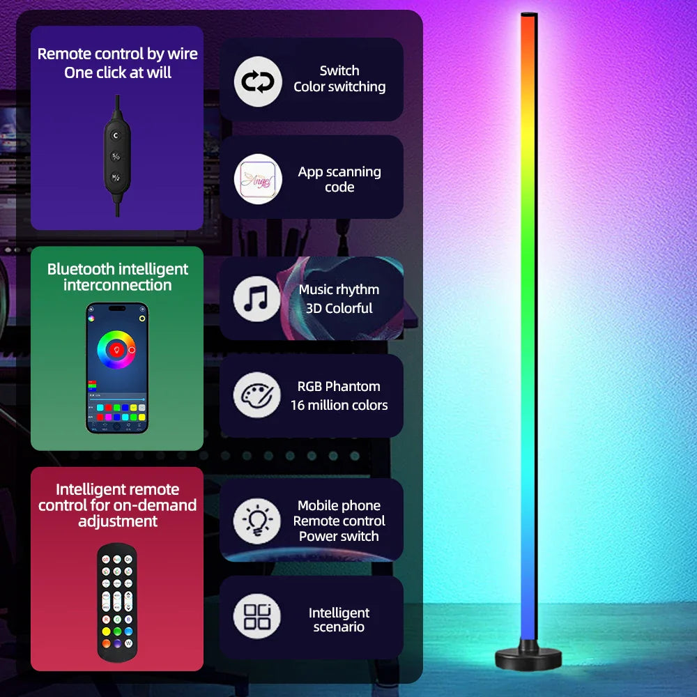 GlowSync RGB Floor Lamp