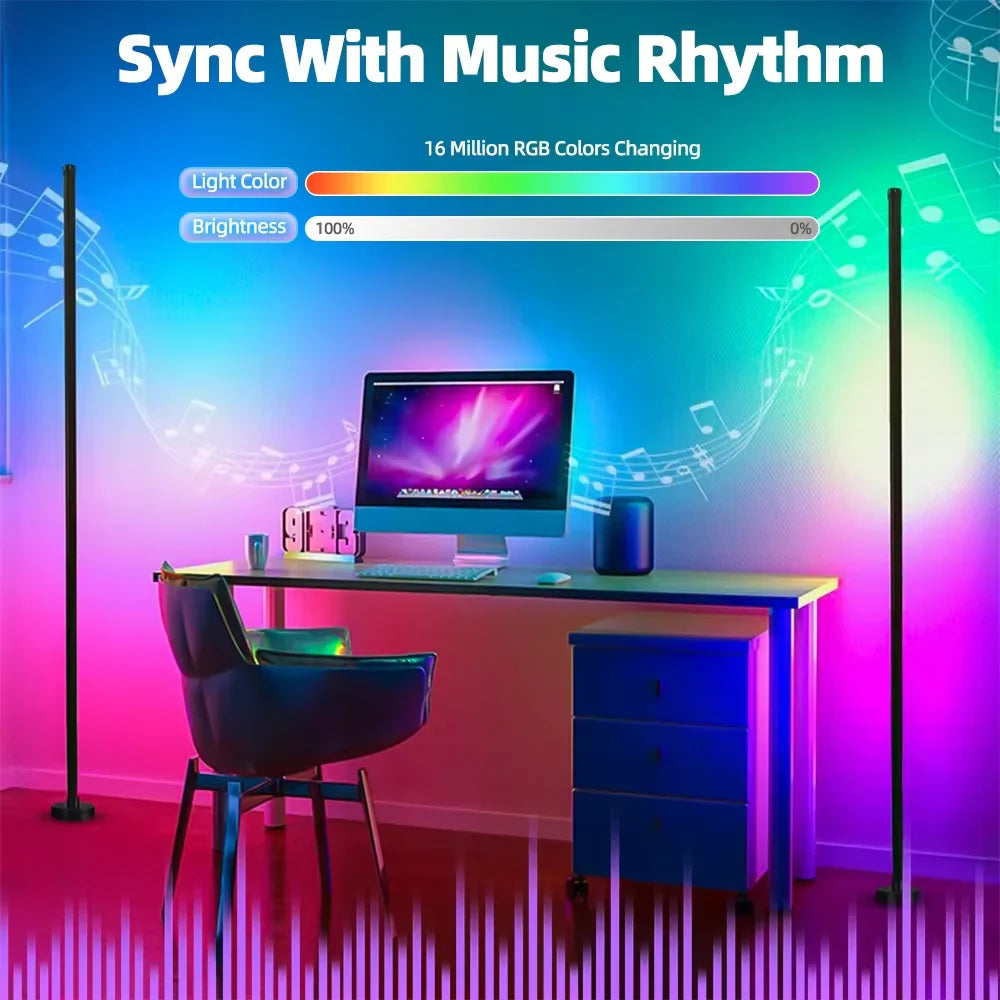 GlowSync RGB Floor Lamp